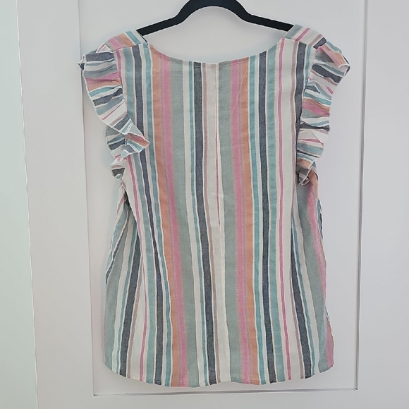 Emery Rose triped Multicolor Women's Blouse Size XL - Picture 5 of 7